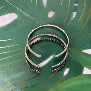 Kendra Scott collection 3 antique silver bracelets